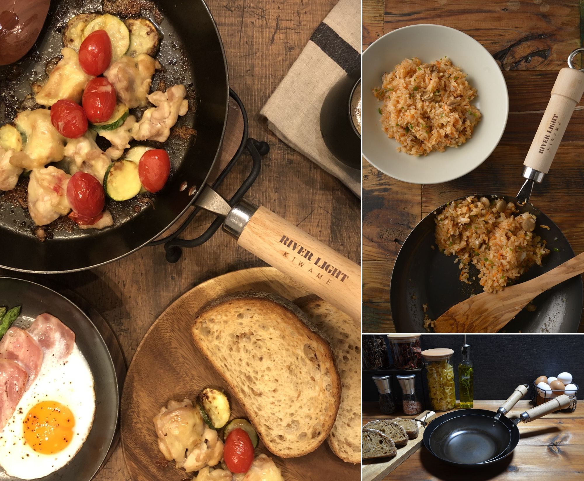 【コトコト】「ラ・クッチーナ・フェリーチェ」鉄フライパン「リバーライト　極JAPAN」メーカースタッフによるデモンストレーション