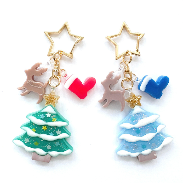 【コトコト】「手芸センタードリーム」レジンで作る　クリスマスキーホルダー