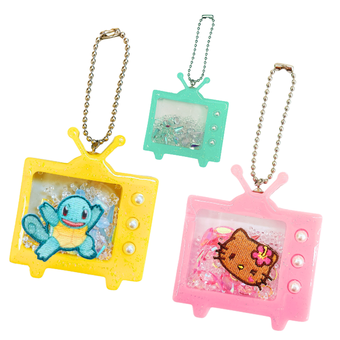 【コトコト】「手芸センタードリーム」レジンで作るシャカシャカTVキーホルダー