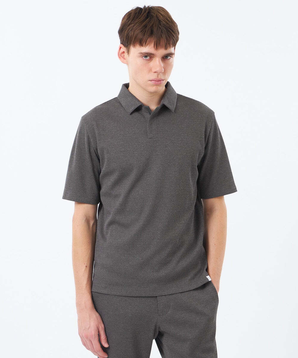【MENS】スキッパーポロ ミニワッフル入荷
