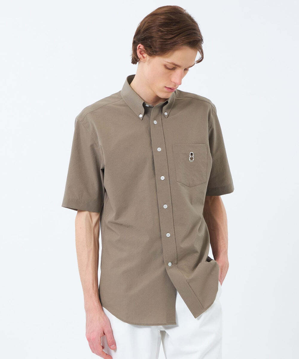 【MENS】BUCKINGHAM BEAR 半袖ボタンダウンシャツ COOLDOTSミニリップストップ入荷