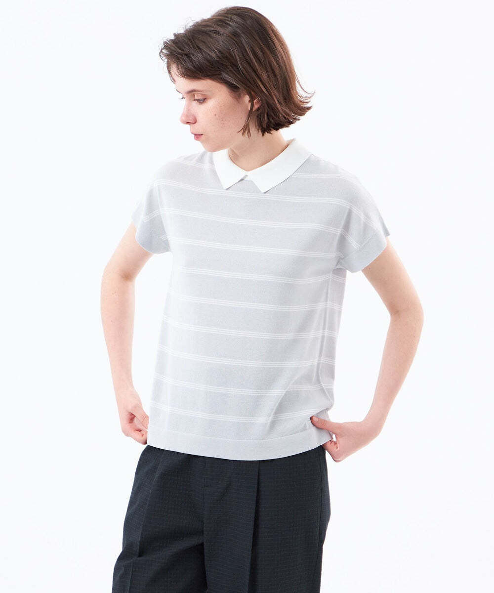 【Bicolor Knit Polo】ボーダー半袖入荷