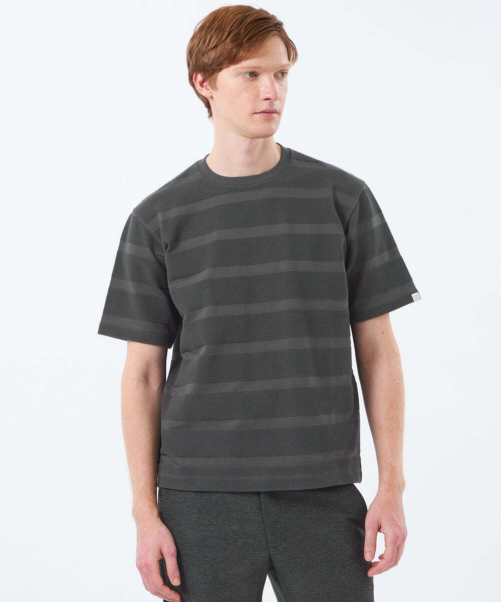 【MENS】クルーネックTシャツ ポップコーンシャドーボーダー入荷