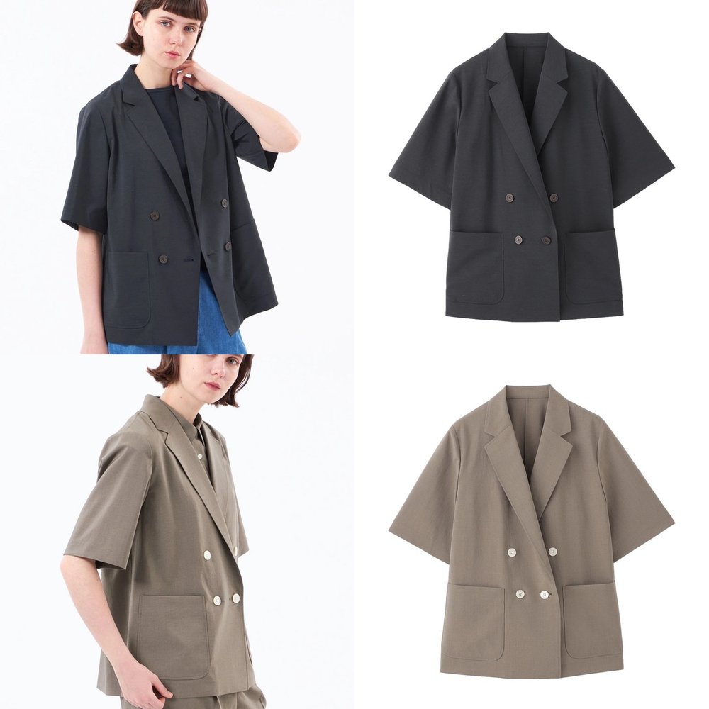 マッキントッシュフィロソフィー【リネンミックスハーフスリーブジャケット】