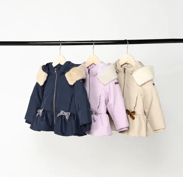 【新品タグ付き】プティマイン　ペプラム　ダウン プティマイン」♡ペプラムダウンジャケット♡ | キッズ