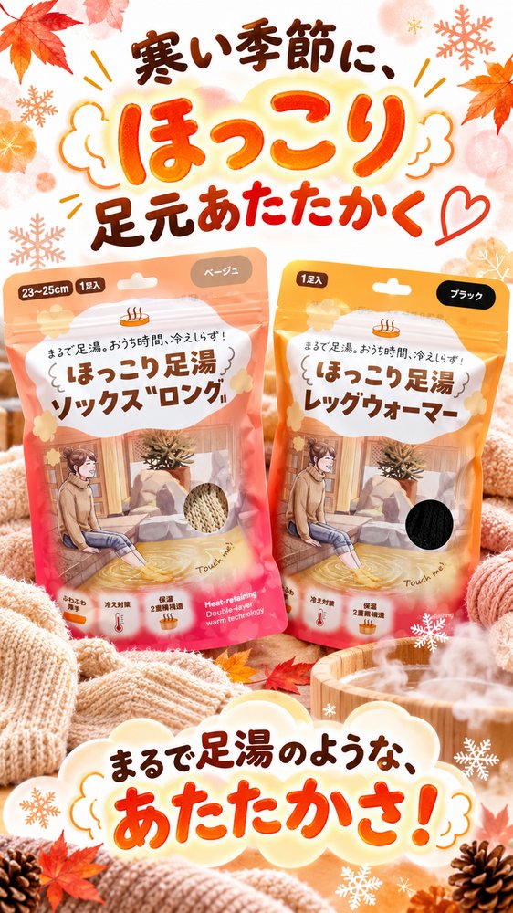 まるで足湯気分♡ 足元から始めるあったか冬支度