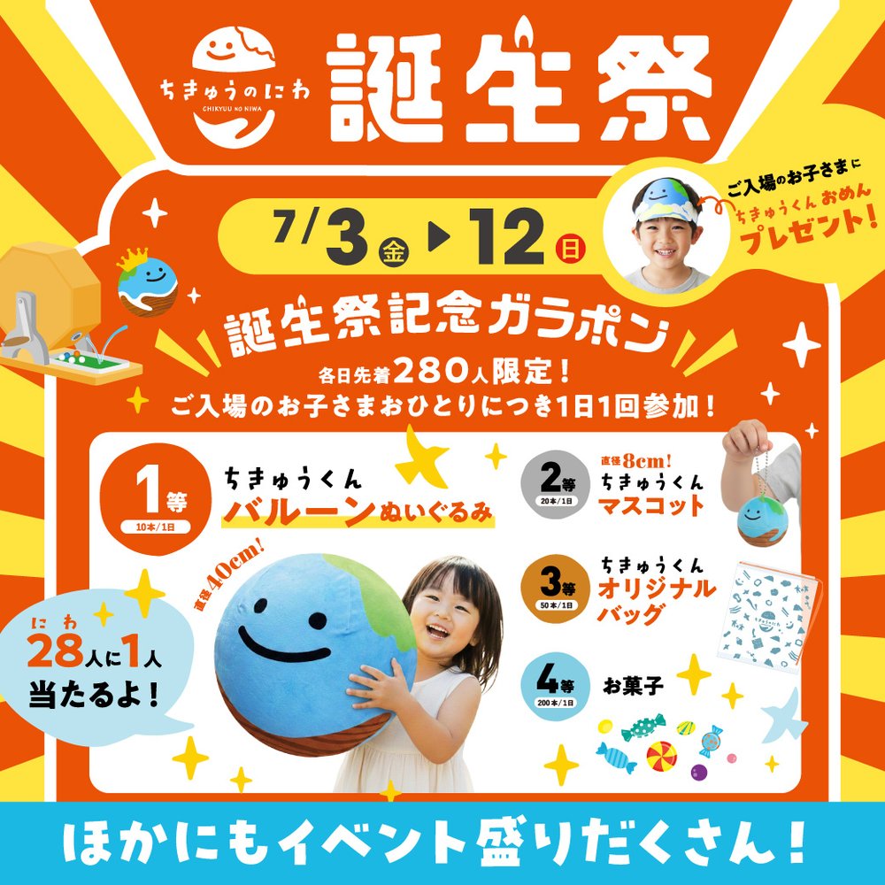 ちきゅうのにわ誕生祭